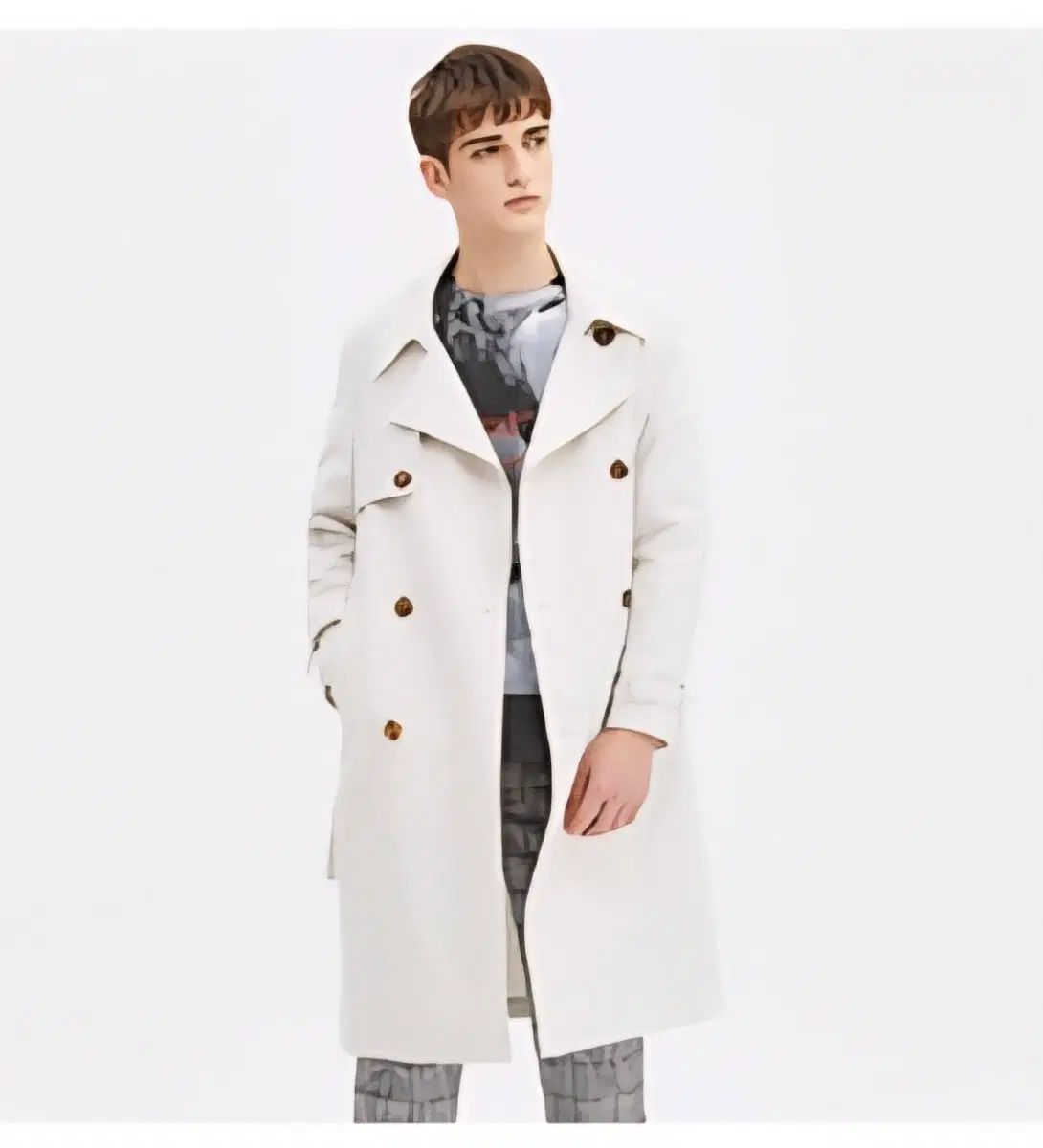 SYSTEM homme アイボリー トレンチコート
