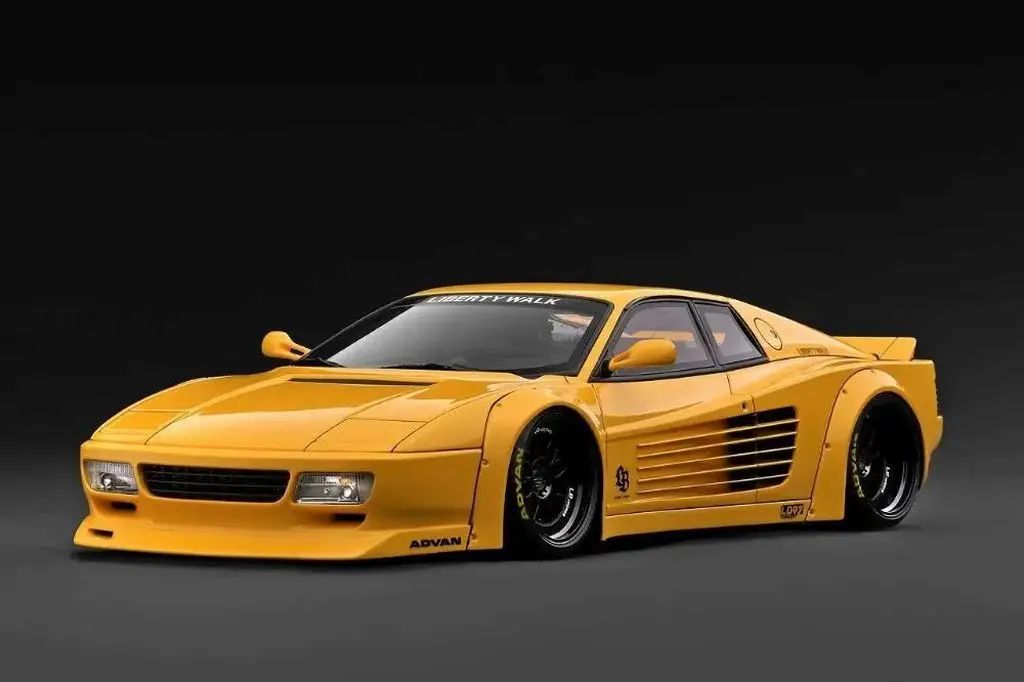 【新品】ミニカー 1/18 LB-WORKS 512(イエロー) [IG3794]
