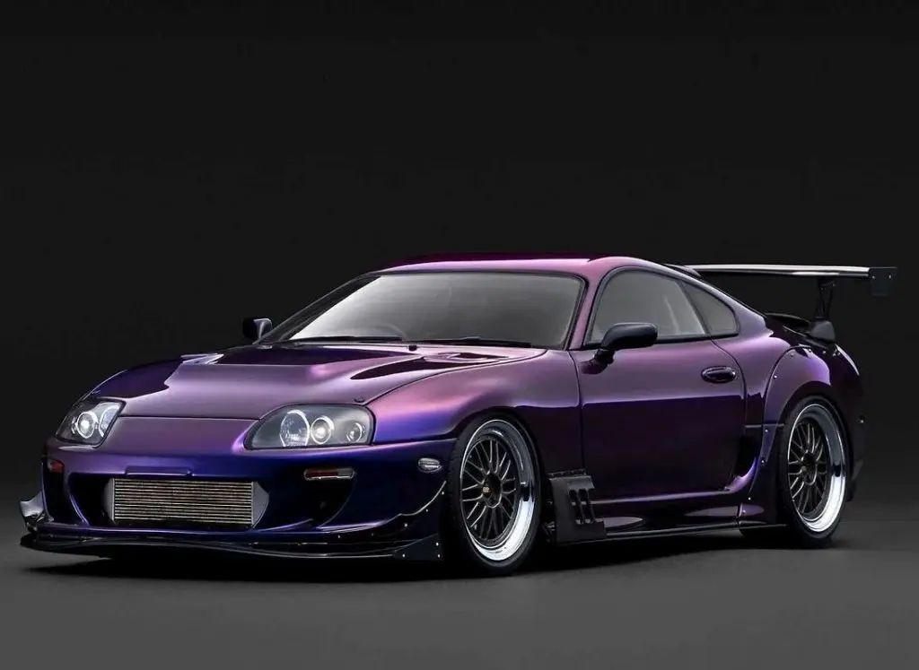 【新品】ミニカー 1/18 Toyota Supra RZ (JZA80)(パープルメタリック) [IG3947]
