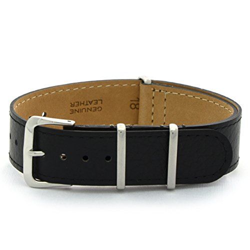 CASSIS カーフ 時計ベルト TYPE NATO LEATHER タイプナトーレザー #189.601S 18mm 交換用工具付き