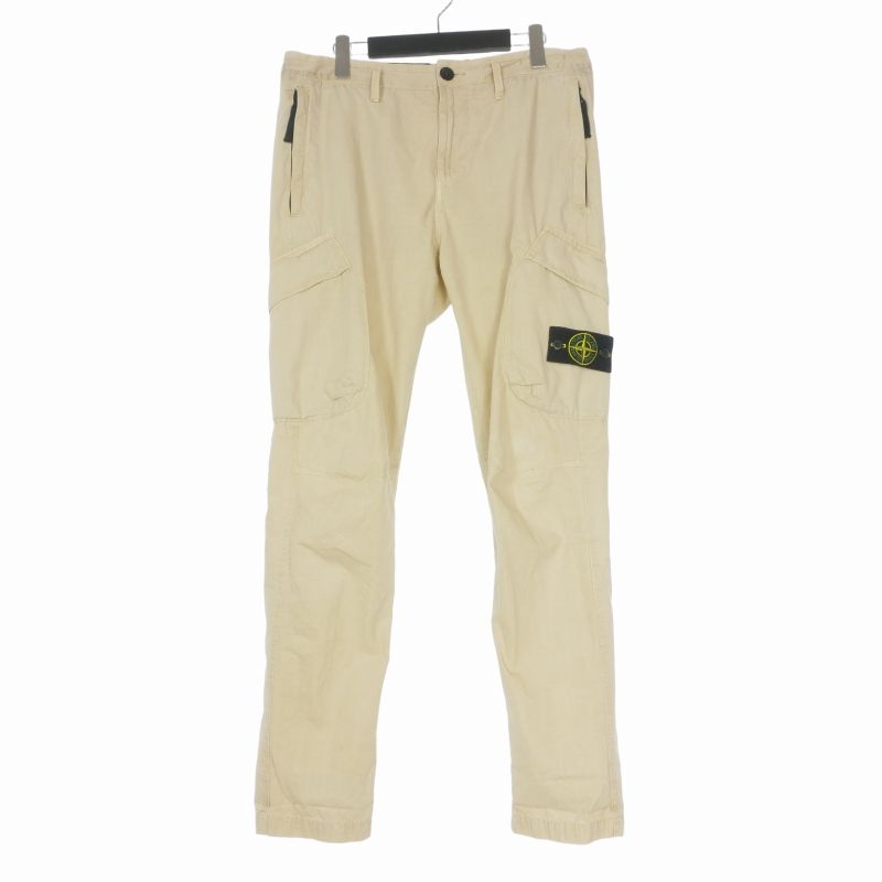 ストーンアイランド STONE ISLAND RE-T Cargo Pants カーゴパンツ ワークパンツ W30 ベージュ 7015319WA 国内正規