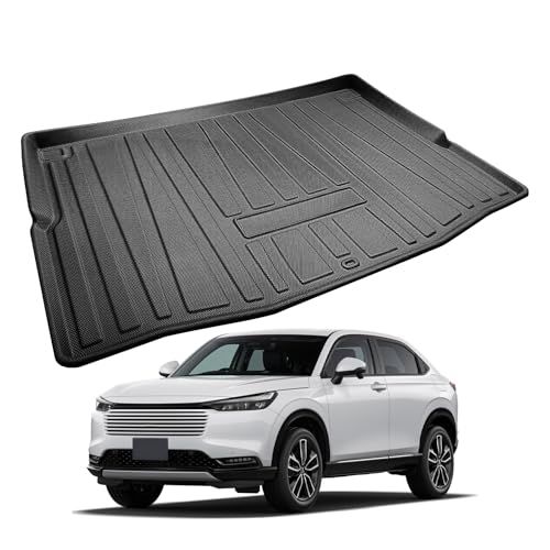 H★SKTU ラゲッジマット 【ホンダ 新型ヴェゼル 2代目 RV系/HR-V e:HEV専用】トランクマット 一体型 防水シート 荷室マット 3D 立体構造 TPE素材 防キズ 防水 防汚 滑り止め 柔軟性 簡単取付 ホンダ ヴェゼル アクセサリーカスタムパ
