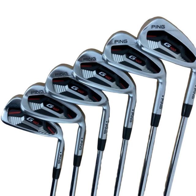 【中古】 ピン G410 6S アイアンセット IR PING AWT 2.0 LITE (フレックスS) メンズ 男性用 右利き 右用 Cランク ゴルフクラブ
