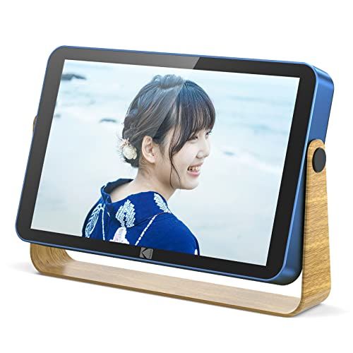 KODAK Wifi 電池式デジタルフォトフレーム 10インチ 64GB内蔵 写真動画再生 遠隔転送共有 64GBまでSD/USB拡張対応 | タッチスクリーン コードレス カレンダー/天気/時計/スリープ機能 google photos対応 95350313