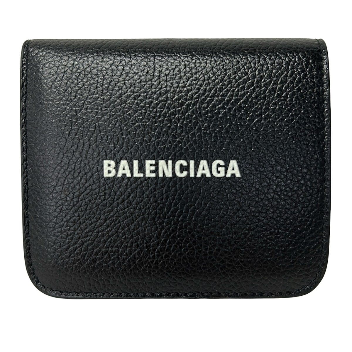 BALENCIAGA(バレンシアガ) 2つ折り財布美品 - 594216 黒 レザー 25,012円