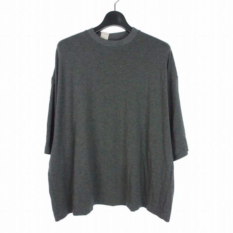 ミスターハリウッド N.HOOLYWOOD オーバーサイズ ワイドシルエット Tシャツ カットソー 半袖 36 グレー 51 RHC-050