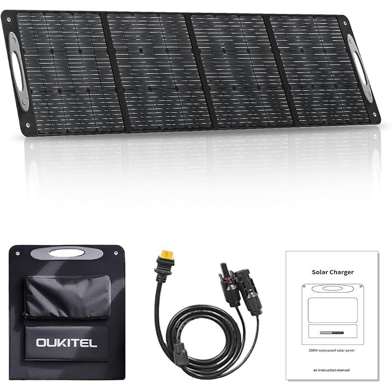 【新品】 OUKITEL100W 折りたたみ式 ソーラーパネル 太陽光パネル IP67 防水防塵 ポータブル電源用 高出力 充電効率アップ 太陽光発電 停電対策 アウトドア キャンプ 車中泊 12,687円