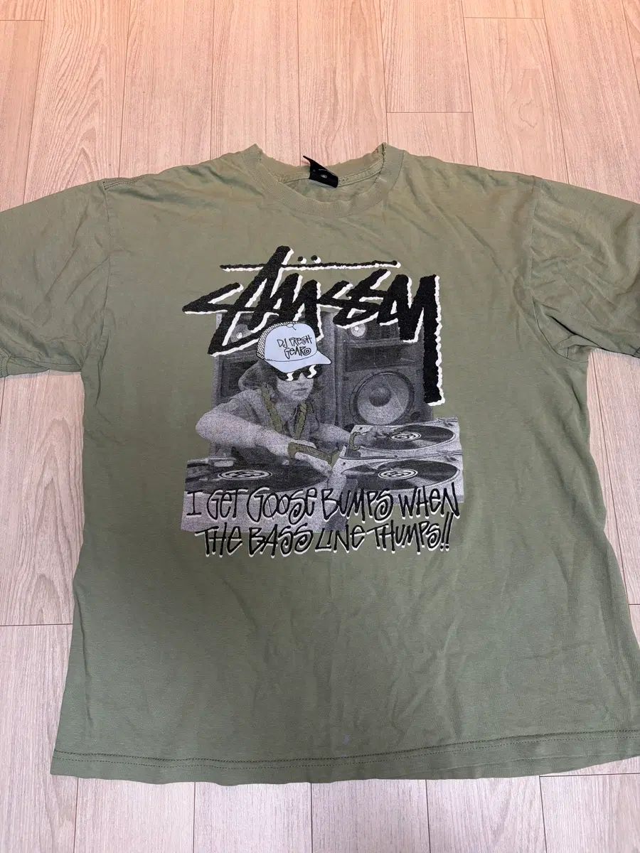 STUSSY ヴィンテージ 半袖 カーキ