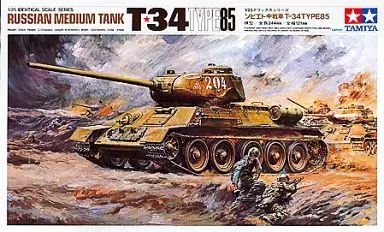 【新品】プラモデル 1/25 ソビエト 中戦車T-34 TYPE85 [89569]