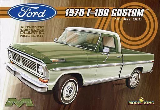 [New] Plastic Model 1/25 1970 Ford F-100 Custom Short Bed Pickup [MOE1228]