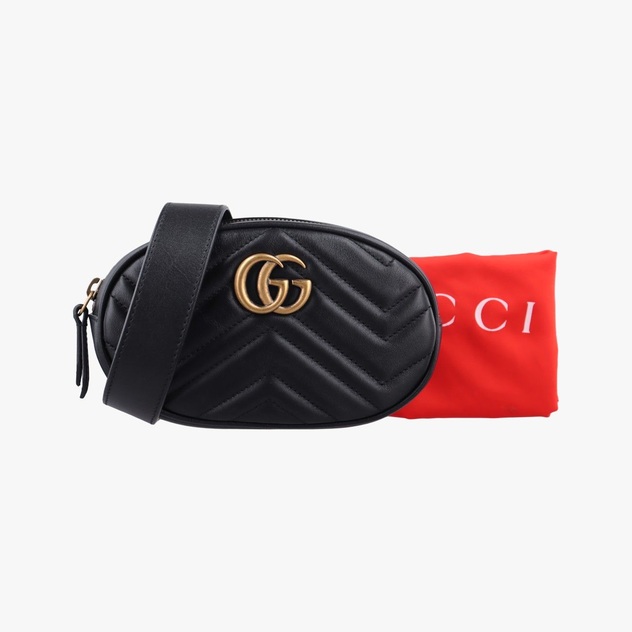 グッチGucciGGマーモント ブラック レザー 476434 C026259718