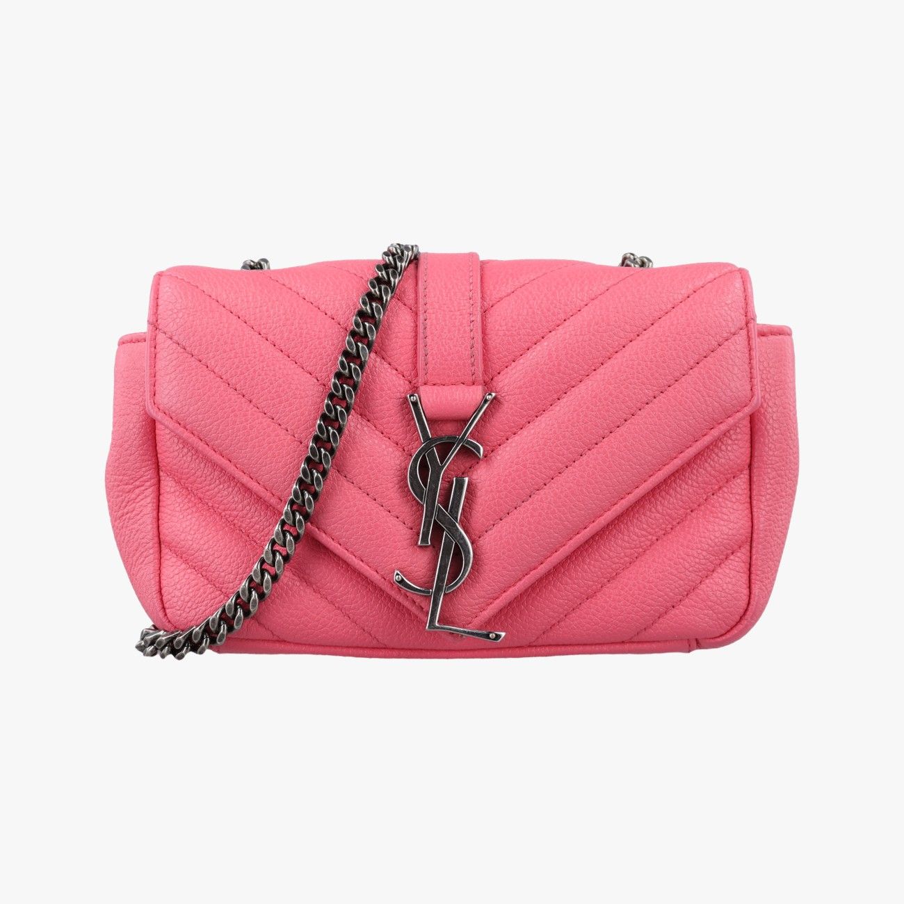 イヴサンローランYves Saint Laurentベイビーチャイ ピンク レザー 399289 LND399289.0815