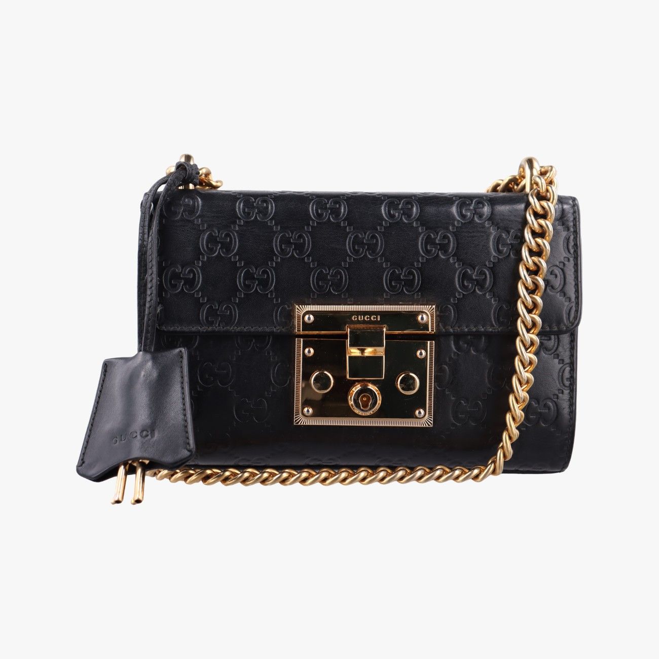 グッチGucciパドロック ブラック レザー 409487 D028002595