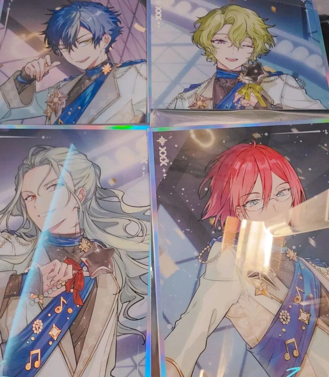 (まとめ) あんさんぶるスターズ！！(あんスタ) MOFUN ポップアップ Eden ビジュアル色紙 渚 日和 七種 茨 漣 ジュン
