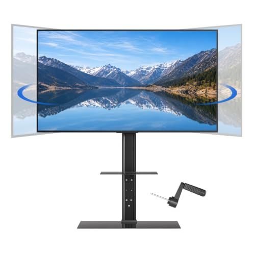 特価 ブラック 無段階調節 耐荷重40kg VESA対応 37~75インチ対応 TVスタンド 左右首振り テレビスタンド