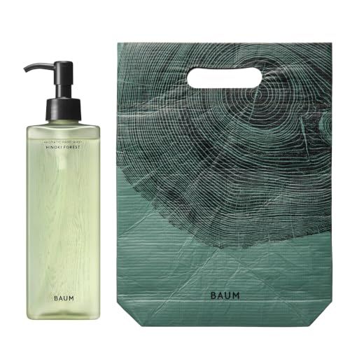 BAUM ハンドソープ ・ ハンドケア ギフトセット アロマティック ハンドウォッシュ n ヒノキ フォレスト 300mL＋ギフトバッグ みずみずしいひのきの森で、深呼吸する香り ホテルライク 癒し ギフト 誕生日 結婚祝い バウムpms