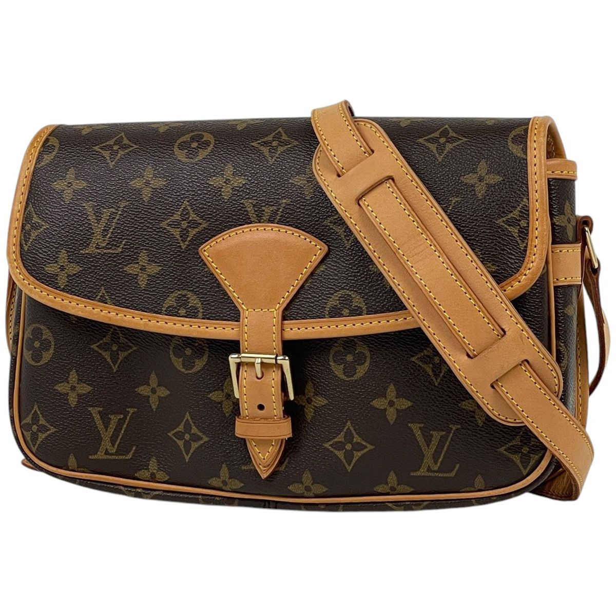 ルイ・ヴィトン Louis Vuitton ソローニュ ショルダーバッグ モノグラム ブラウン M42250 レディース 【中古】