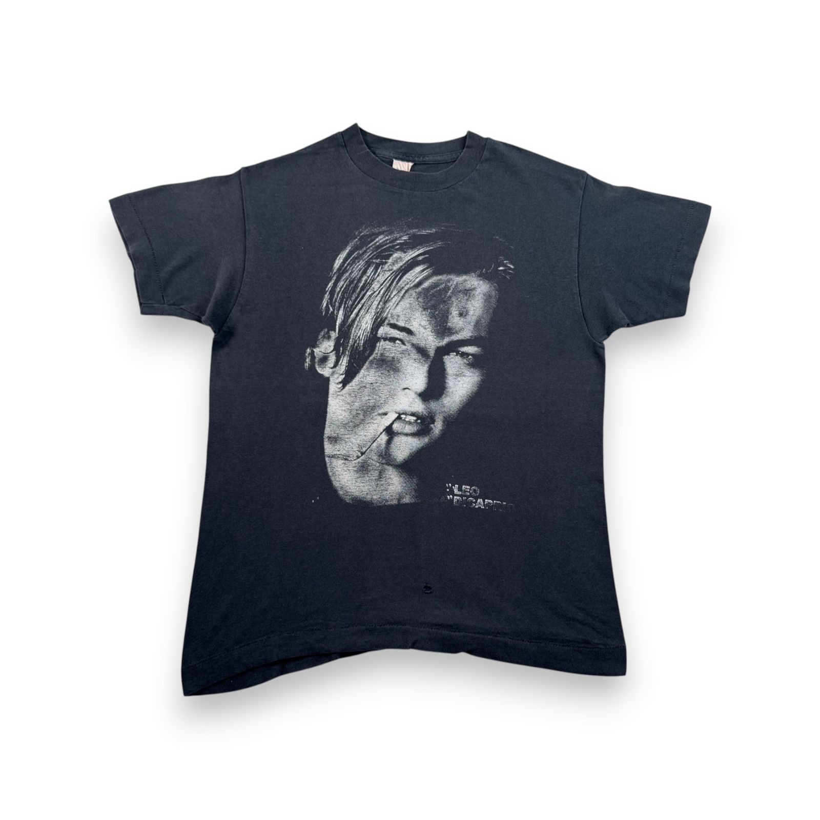 90s レオナルド デカプリオ ビンテージ Tシャツ 映画T タイタニック ブラック Leonardo DiCaprio 半袖 古着 y2k フェード シングルステッチ 2603-0004 11,900円