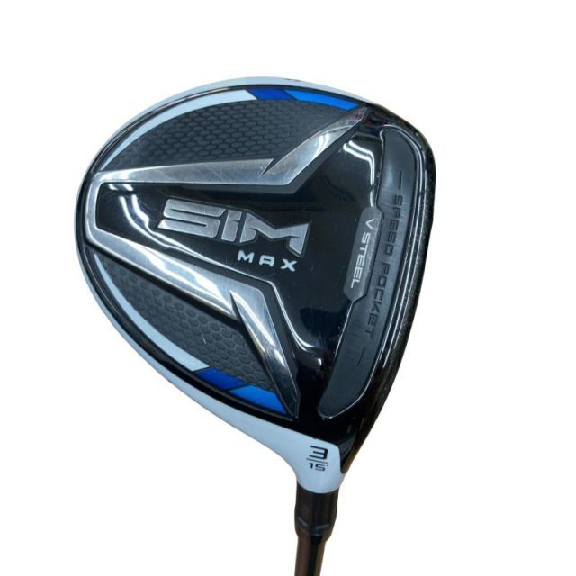 【中古】 テーラーメイド SIM MAX 3W フェアウェイウッド FW TENSEI BLUE TM50(FW) (フレックスS) メンズ 男性用 右利き 右用 Cランク ゴルフクラブ