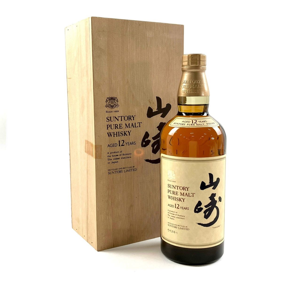 【東京都内限定お届け】 サントリー SUNTORY 山崎 12年 ピュアモルト 向獅子 750ml 国産ウイスキー 【古酒】