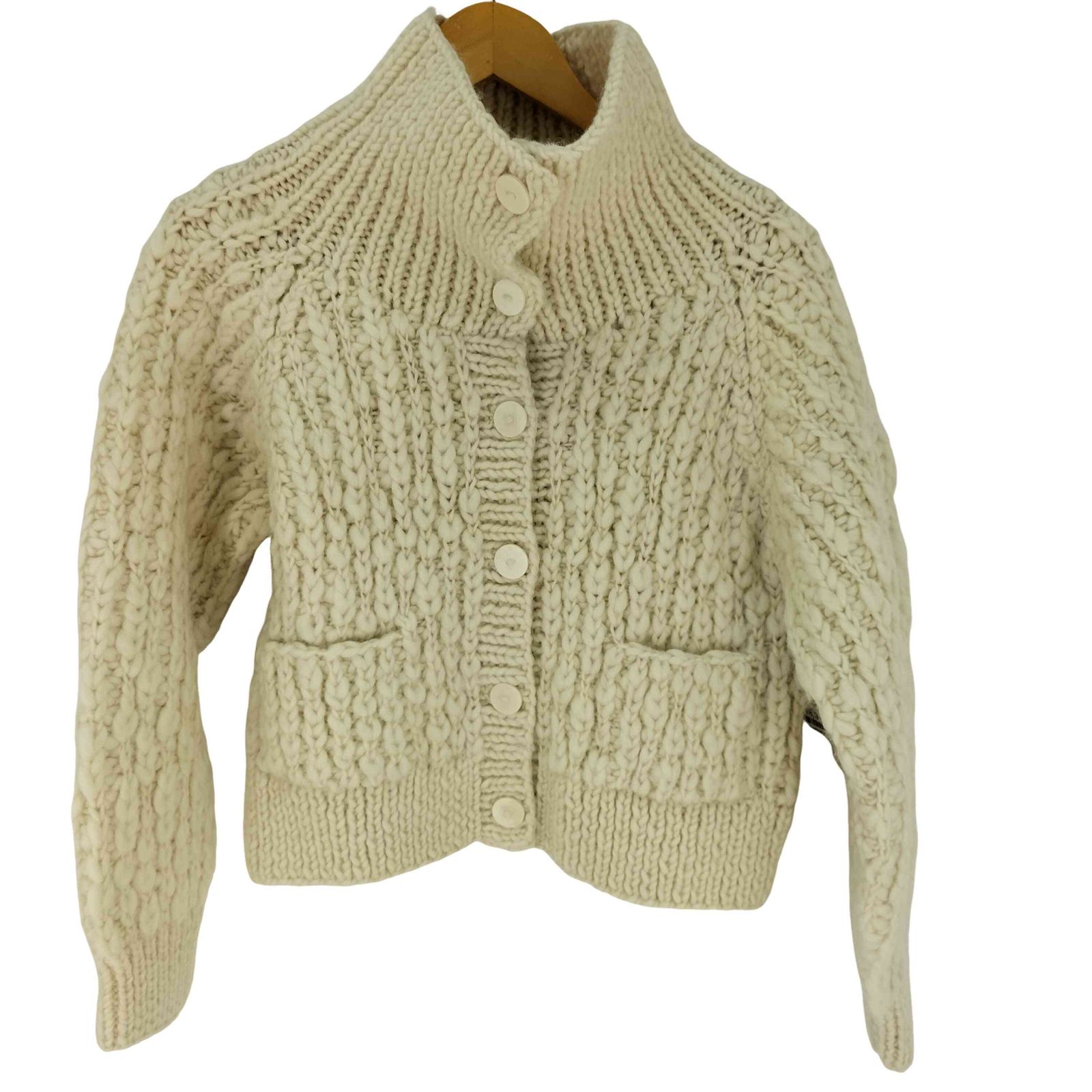 イエナラブークル IENA LA BOUCLE nepal hand knit ウール100 タートルネックカーディガン レディース 表記無 9,479円