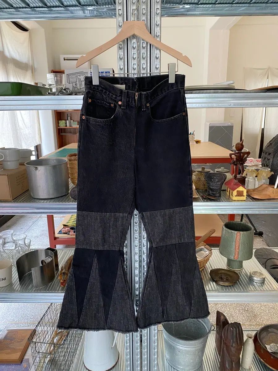 77circa ななフレアデニム パンツ