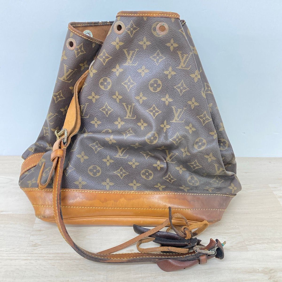 ルイヴィトン モノグラム ショルダーバッグ 巾着型 ブラウン系 LOUIS VUITTON ワンショルダーバッグ/肩掛けバッグ[OL01438]