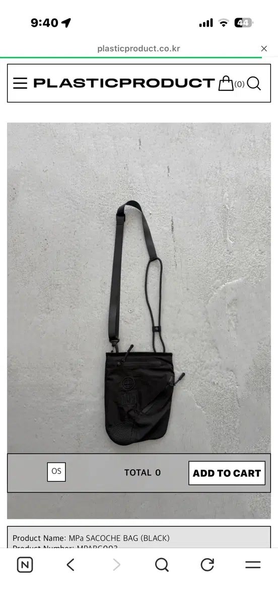 プラスチックプロダクト MPa SACOCHE BAG