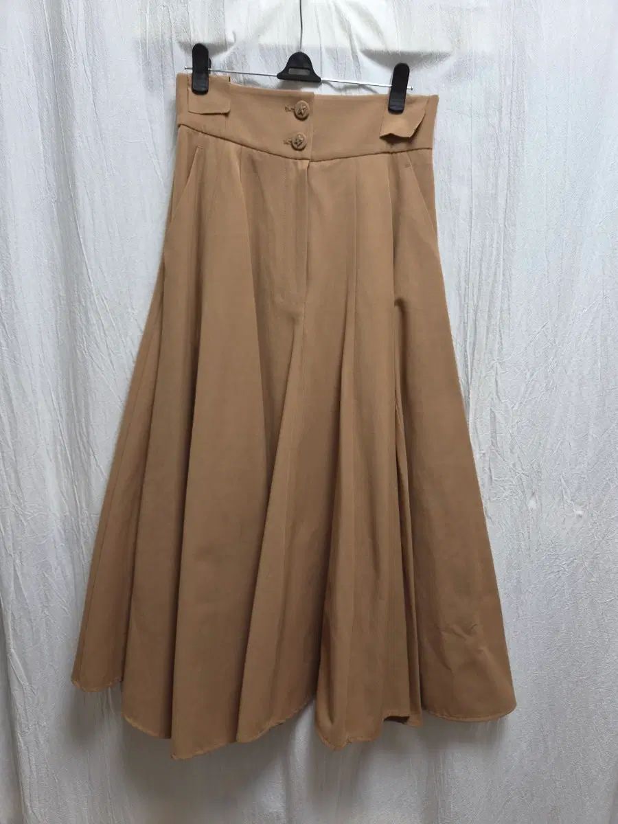 ミシャ キャメル aライン フレア スカート 44 新品