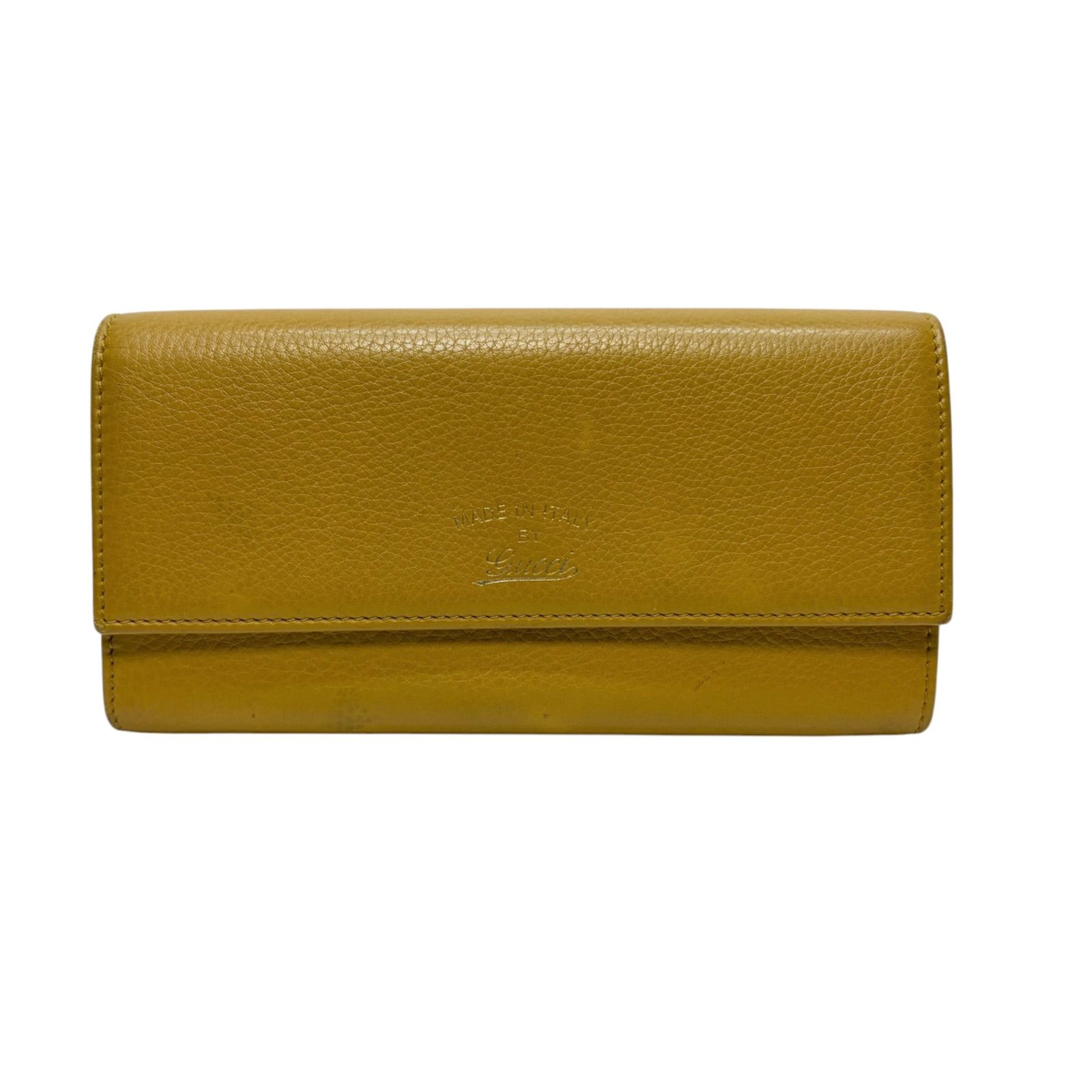 5172 GUCCI グッチ 長財布 レザー スウィング フローラ ジャパン フラップ イエロー 11,470円