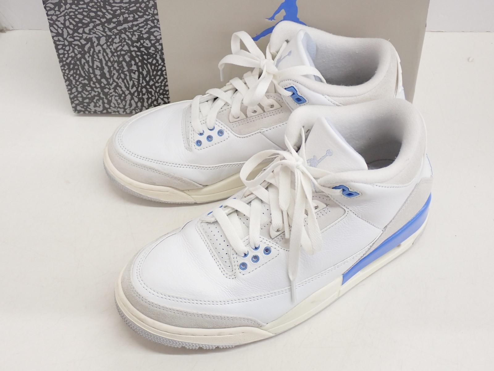 ★10043☆NIKE ナイキ AIR JORDAN 3 RETRO エアジョーダン3 レトロ CT8532-101 スニーカー　25.5㎝