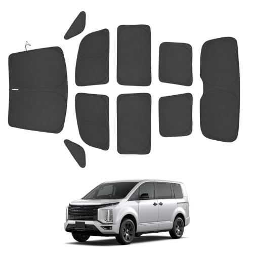 H★AUTO SPEC 三菱 デリカD5 サンシェード フルセット 車中泊グッズ 仮眠 全窓 目隠し 遮光シェード 断熱 10PCS 7,358円