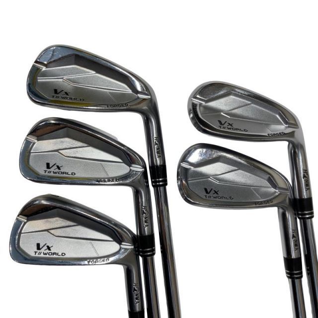 【中古】 本間ゴルフ TOUR WORLD Vx 5S アイアンセット IR リシャフト (フレックスその他) メンズ 男性用 右利き 右用 Cランク ゴルフクラブ
