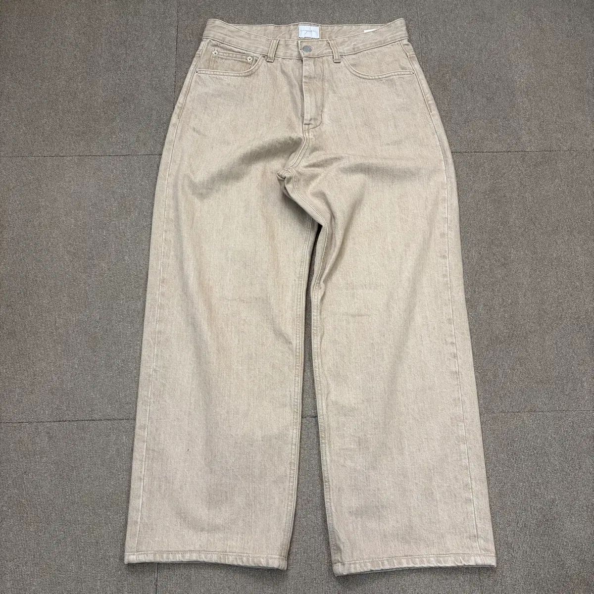 ユース ワイド デニム ベージュ m 14,907円