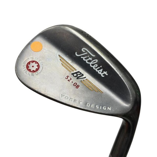 [Used] Titleist VOKEY SPIN MILLED (2009) Black Nickel 52°/08° Wedge WG Dynamic Gold (Flex S) Mens Right Handed Right D Rank Golf Club