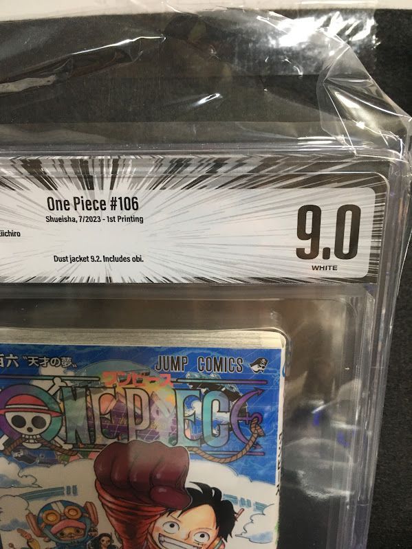 BGS 9.0 ワンピース ONE PIECE 106巻 Vol.106 Dust jacket 9.2 初版 1st Printing Beckett Graded マンガ Manga 鑑定済 漫画 JUMP 週刊少年ジャンプ 尾田栄一郎 帯付き Obi