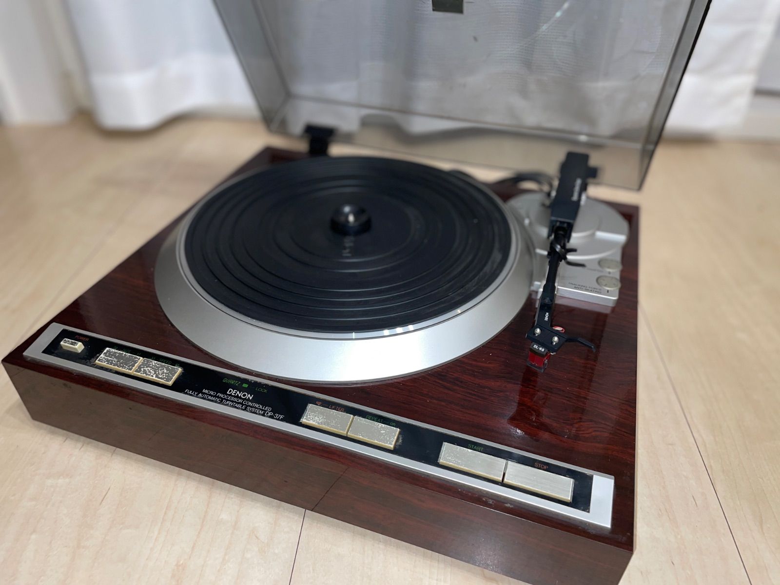 DENON デノン DP-37F フルオート ターンテーブル レコードプレーヤー 動作確認済み 美品 オーディオ _419
