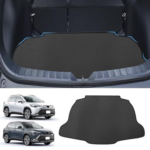 N◆新型 カローラクロス 10系 車種専用 ラゲッジマット COROLLA CROSS 2WD専用 専用 2Dトランクマット PVC素材 カーゴマット 滑り止め 巻け収納 保護マット 防水 耐汚れ 耐摩擦 ラゲッジトレイ 取付簡単 カスタム 内装パーツ