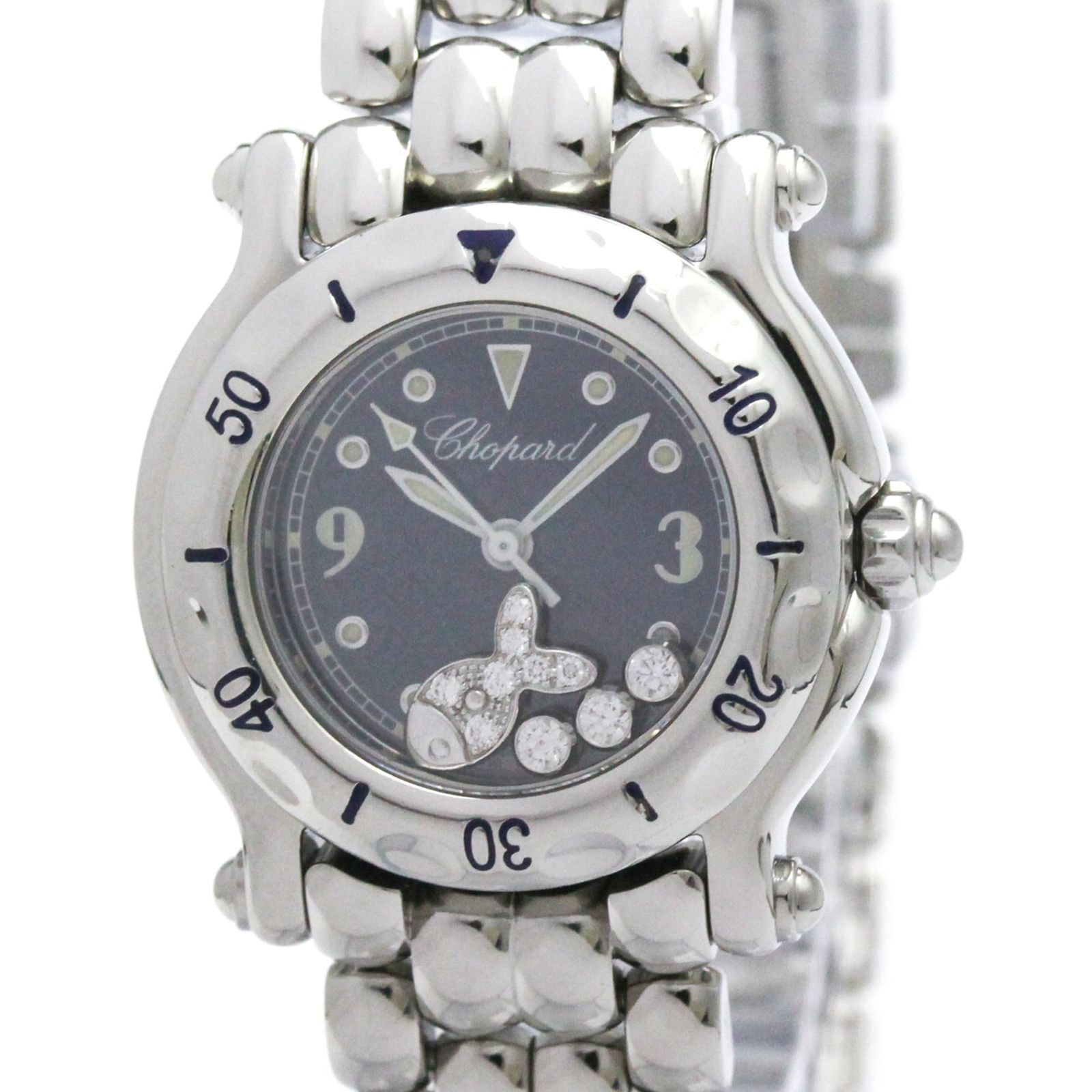 ショパール (CHOPARD) ハッピースポーツ フィッシュ シェル文字盤 ダイヤモンド ステンレススチール クォーツ レディース 時計 27/8926 (外装仕上げ済み) 139,900円