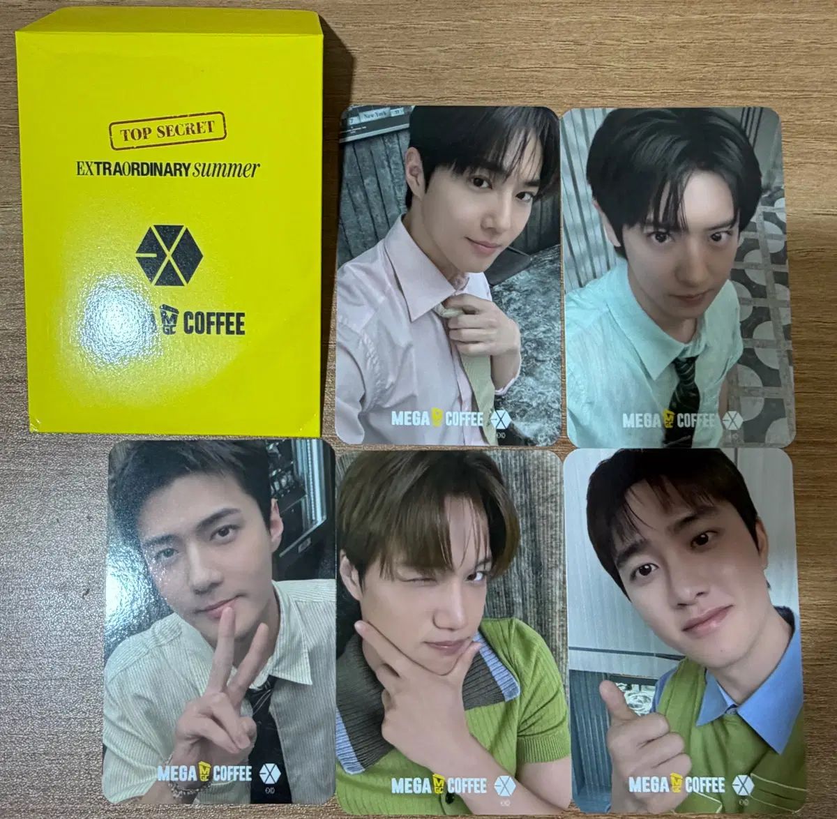EXO（エクソ） MEGA（メガ）コーヒー トレカ 5枚 まとめ