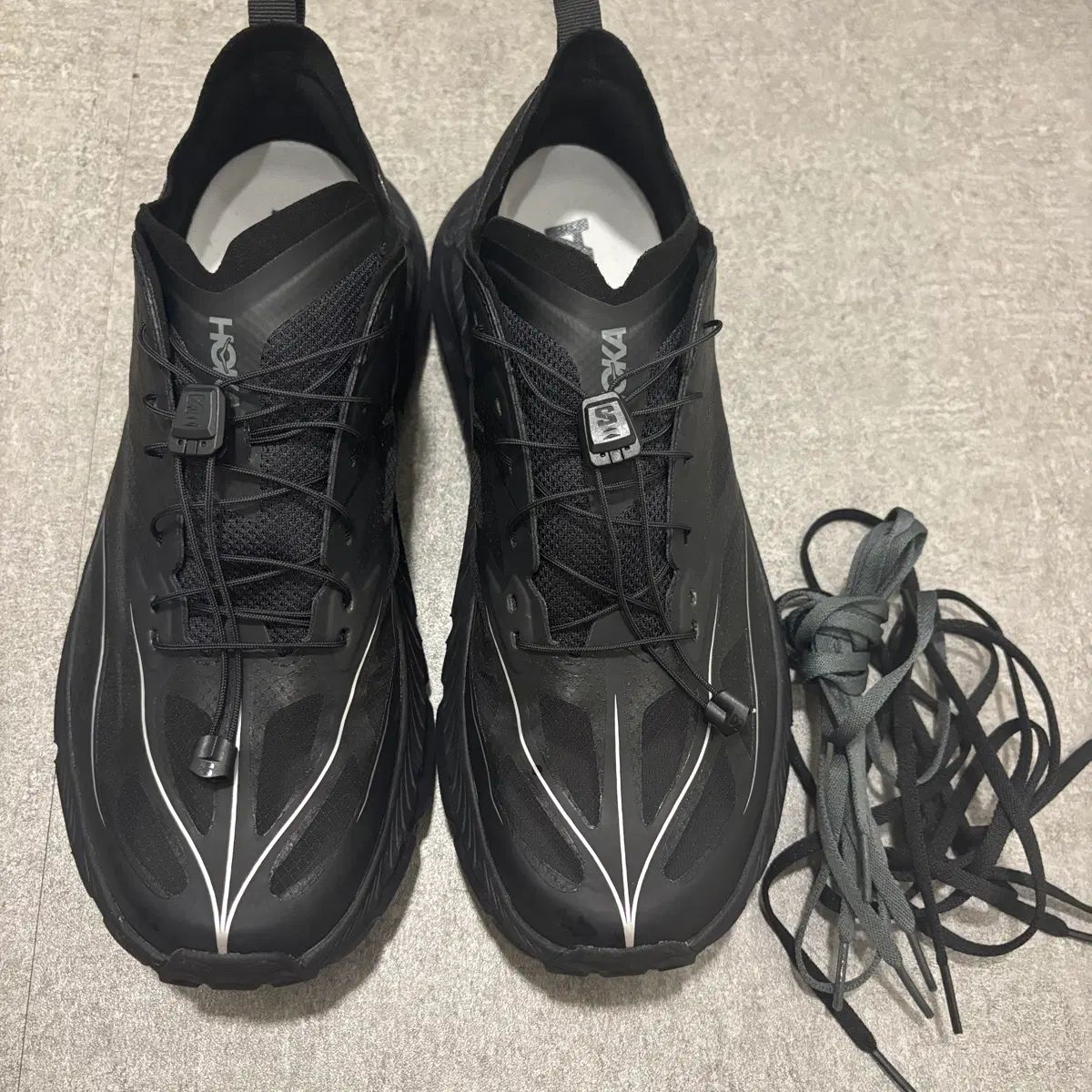 HOKA ONE ONE ホカオネオネ 麻 マファテ スピード 4 ライト ブラック アウター オービット 280