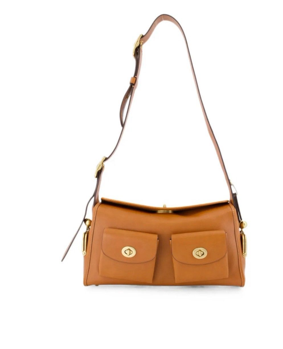 COACH コーチ　タンロック Haversack レザーショルダーバッグ