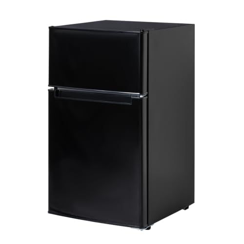 MAXZEN 冷蔵庫 一人暮らし 85L コンパクト 大容量 右開き 2ドア 幅48cm 冷凍室上側 温度調節 静音 耐熱板 省スペース ブラック JR085HM01BK マクスゼンmt