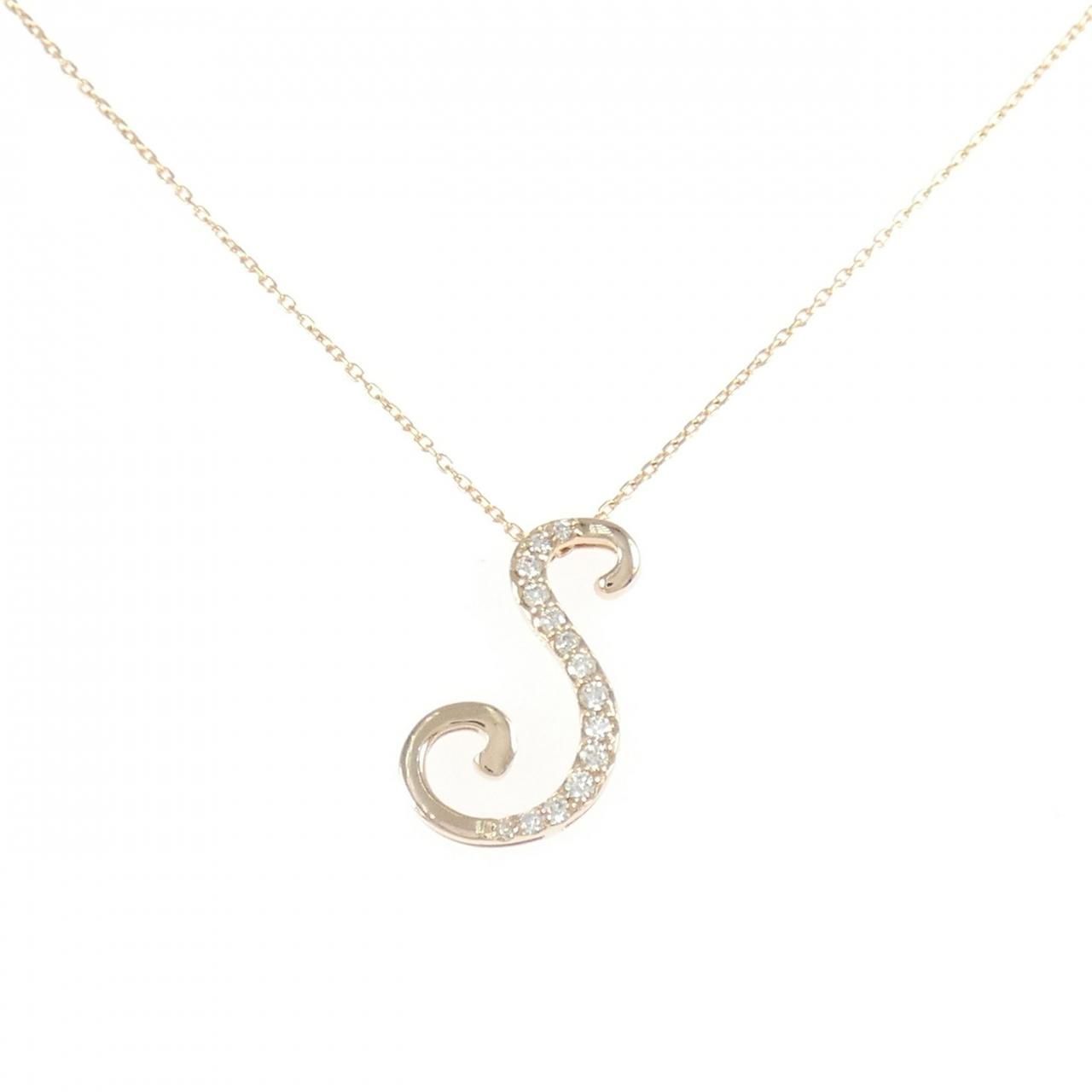K18PG ダイヤモンド ネックレス 0.11CT