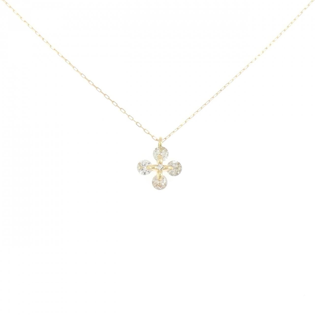 K18YG ダイヤモンド ネックレス 0.24CT