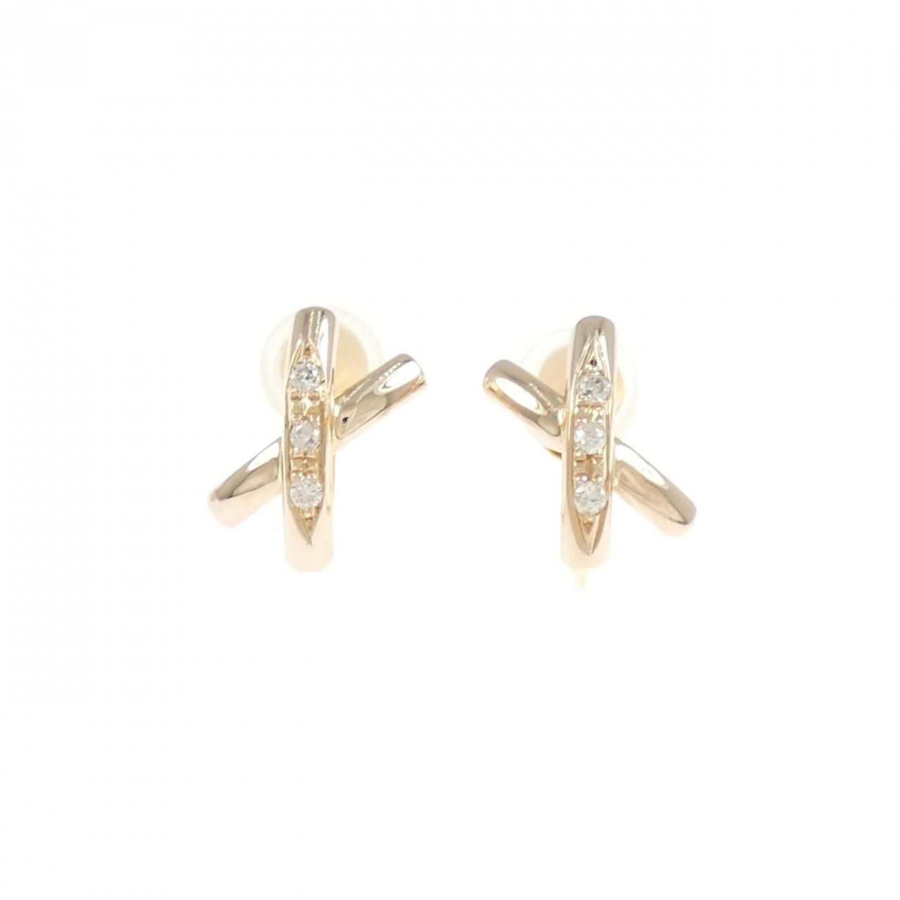 K18PG/K18YG ダイヤモンド イヤリング 0.06CT 39,390円
