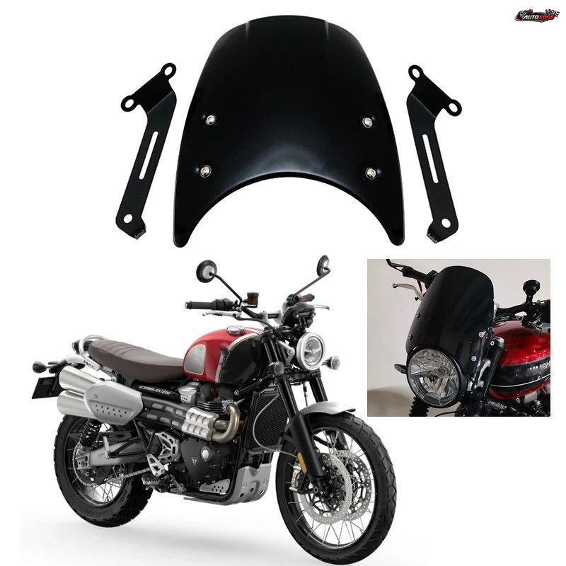 スクランブラー 1200XC 1200BE 1200XE 1200XC XE BE 2019-2022 用 アルミ製ウインドスクリーン ウインドシールド ウインドディフレクター