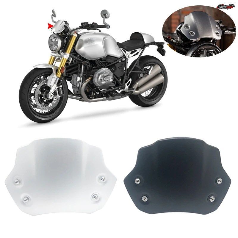 BMW RNINET R NINE T RACER R9T PURE SCRAMBLER URBAN G/S 2014-2023用 アルミ製モーターサイクルウインドシールド ウインドディフレクター