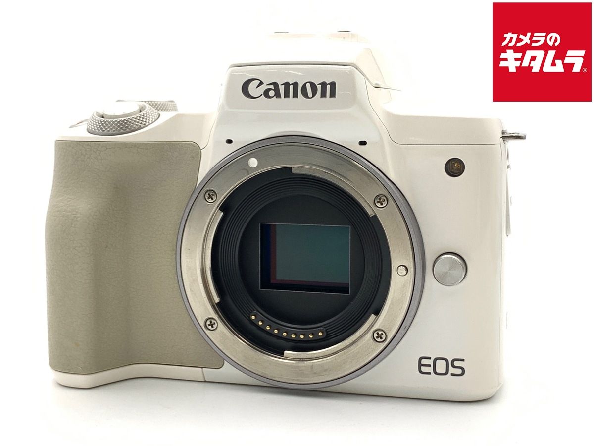 【中古】 【良品】 キヤノン EOS Kiss M ボディ ホワイトミラーレス一眼