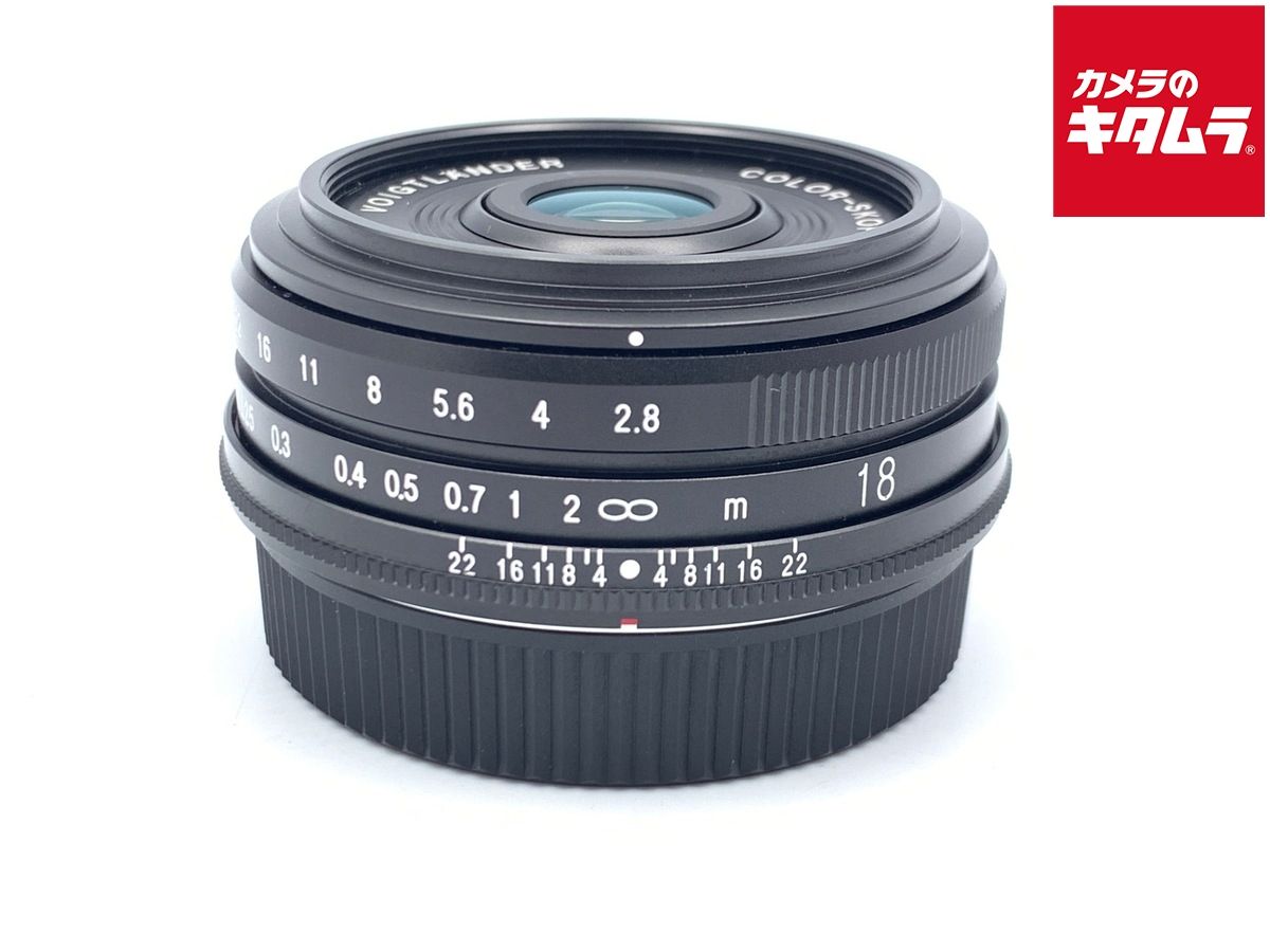 【中古】 【美品】 コシナ フォクトレンダー COLOR-SKOPAR 18mm F2.8 Aspherical ブラック（Xマウント用）